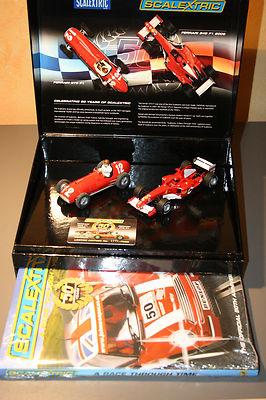 Foto Scalextric Ref. C2782a 50th Aniversary  2 Car Set Sport Ferrari Formula 1
