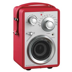 Foto SCANSONIC PA680 Radio portátil color rojo