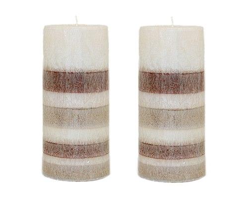 Foto Scented Layered Pillar Candle 6.5cm X 14cm 2/Box