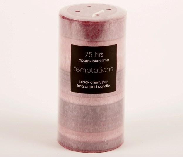 Foto Scented Temptations Layered Candle 7cm X 14cm - Black Cherry Pie - ...
