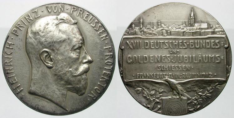 Foto Schützenmedaillen-Deutschland Silbermedaille 1912