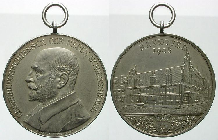 Foto Schützenmedaillen-Deutschland Tragbare Silbermedaille 1905
