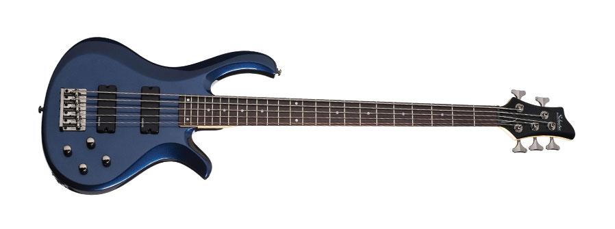 Foto Schecter Riot Deluxe 5 Dark Metallic Blue Bajo