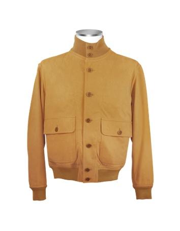 Foto Schiatti & C. Chaquetas de Piel, Chaqueta Hombre Ante Marrón Galleta
