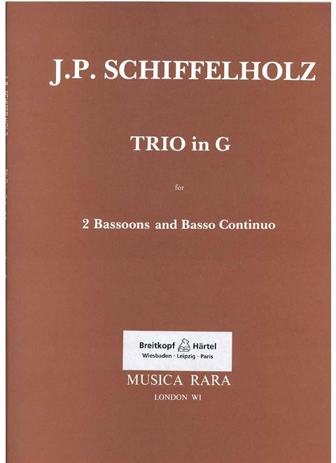 Foto schiffelholz, (johann paul?): trio in g for 2 bassoons and b