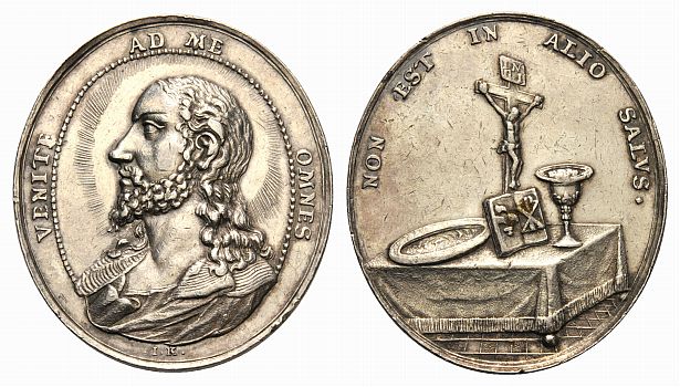 Foto Schlesien-Breslau, Stadt Ovale Ar-Medaille o Jahr v J Kittel + 1739