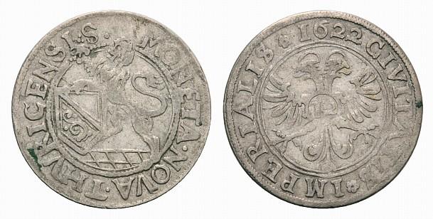Foto Schweiz 12 Kreuzer (Halbdicken) 1622