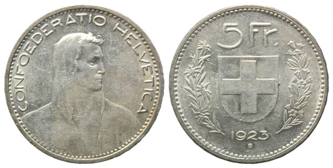 Foto Schweiz, 5 Franken 1923,