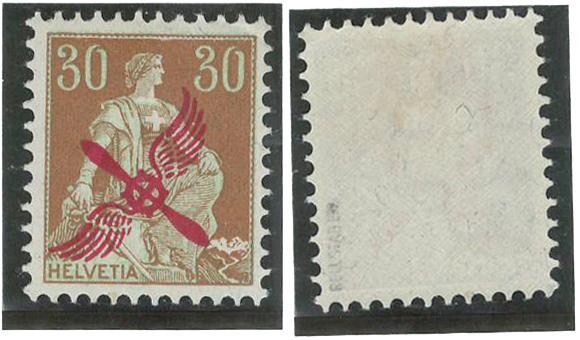 Foto Schweiz Einzelmarke 1920
