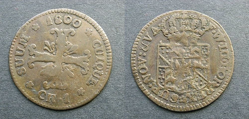 Foto Schweiz Neuerburg Neuchatel 1 Kreuzer 1800