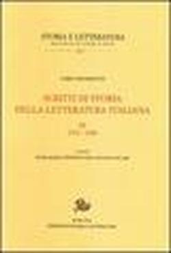 Foto Scritti di storia della letteratura italiana vol. 3 - 1972-1998