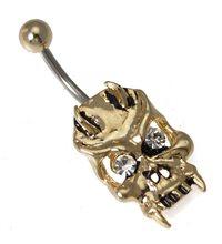 Foto Scull crystal gold bar del vientre