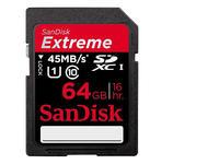 Foto SD Card 64GB SanDisk HD Video 45MB/sec