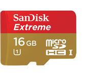 Foto SD MicroSD Card 16GB SanDisk SDHC Extreme Rescue Pro Deluxe