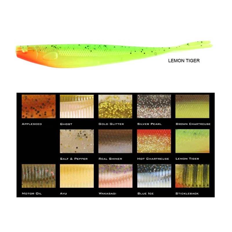 Foto señuelo flexible fox rage fork tail 18cm - pack de 3 gold glitter