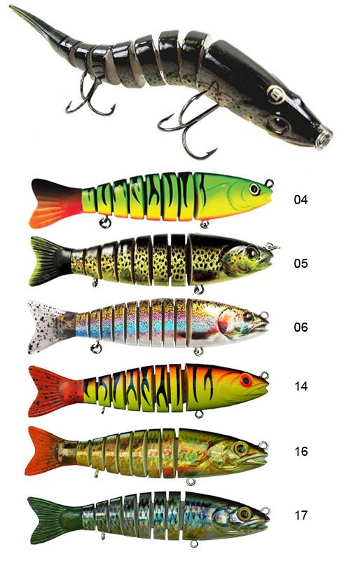 Foto señuelo hundido biwaa s'trout 16cm rainbow