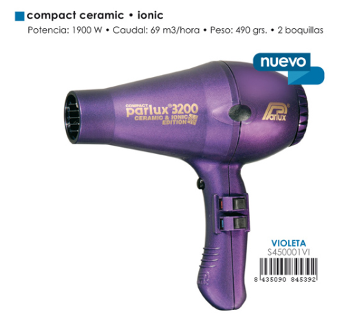 Foto Secador De Mano Parlux 3200 Ceramic Violeta