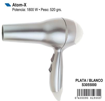 Foto Secador Mano Atom-X 1800 Plata/Blanco