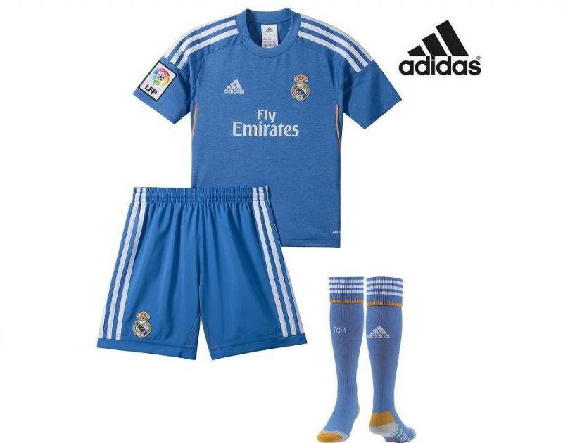 Foto Segunda equipacion Real Madrid 2013-14 color azul Infantil y juvenil