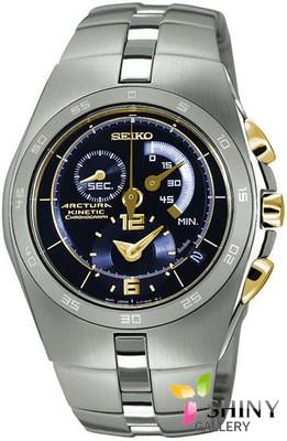 Foto Seiko Arctura Snl011 Reloj Acero Kinetic Chrono De Hombre Nuevo Garantia 2 Años