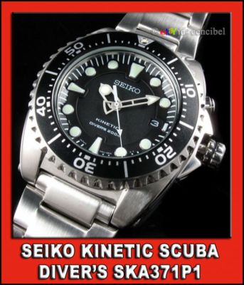 Foto Seiko Kinetic Diver's 200m Ska371p1 Bisel Negro Ska371  Free Pin-remover