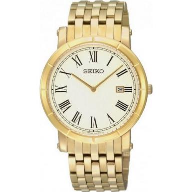 Foto Seiko Mens All Gold Tone Watch Model Number:SKP366P1