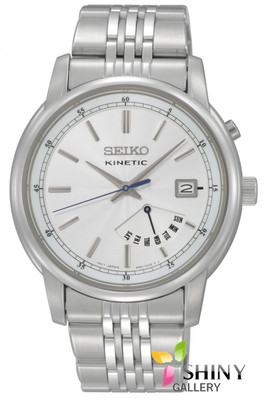 Foto Seiko Neo Classic Srn027p1 Reloj Acero Kinetic Para Hombre Nuevo Garantia 2 A�os