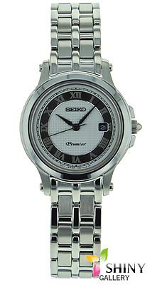 Foto Seiko Premier Sxde41p1 Reloj Caja Y Pulsera Acero De Mujer Nuevo Garantia 2 Años