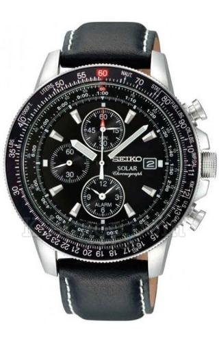 Foto Seiko Solar Solar Pilot 1/5 Sec. Alarm Chronograph Relojes