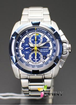 Foto Seiko Velatura Snae19p1 Reloj Alarma Cronógrafo Para Hombre Garantia 2 Años