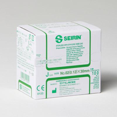 Foto Seirin Tipo J 1230, 0,12 x 30 mm agujas de acupuntura, mango de plástico, 100 agujas