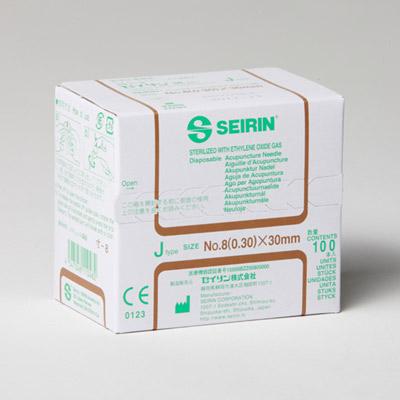 Foto Seirin Tipo J 3030, 0,30 x 30 mm agujas de acupuntura, mango de plástico, 100 agujas