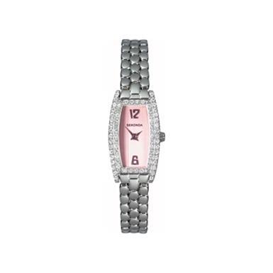 Foto Sekonda Ladies Pink Contemporary Crystal Watch Model Number:4832