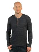 Foto Selected Curtis Camiseta manga larga antracita / azul insigna