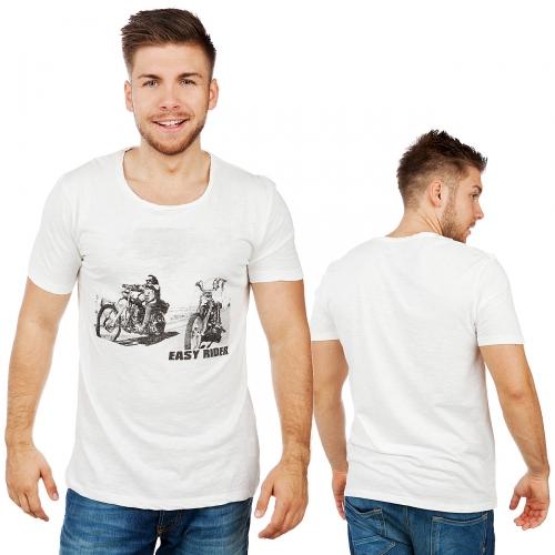 Foto Selected Easy Rider camiseta Faded blanca/188059 talla XXL