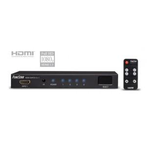 Foto Selector hdmi 4 x 1 (4 entradas x 1 salida) con mando a distancia.
