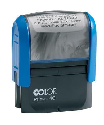 Foto Sello Caucho - Cuño - Rubber Stamp Automatico Printer 40 Impresion De 22x48mm
