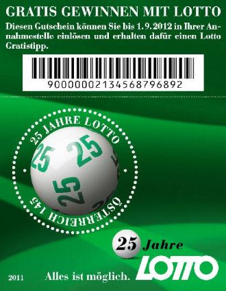 Foto Sello de Austria 2780 25 Aniversario de la Loto. De Hb 68
