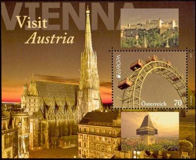 Foto Sello de Austria 2824 Europa 12. Visite Austria. De Hb 71