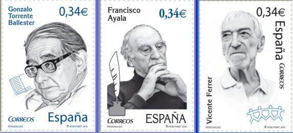 Foto Sello de España 4598-4600 Personajes II. Ayala, Torrente, Ferrer