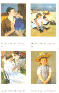 Foto Sello de Estados unidos 3496-3499 Cuadros de Mary Casatt