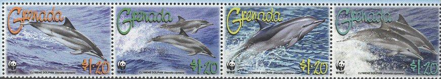 Foto Sello de Grenada 4987-4990 Delfines WWF