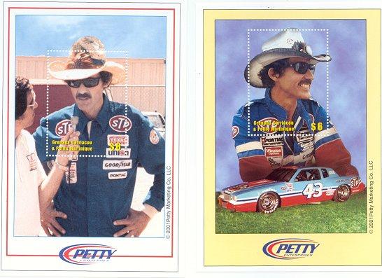 Foto Sello de Grenadinas 529-530 Richard Petty. Automóviles