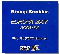 Foto Sello de Malta 1469 Europa 07. Los Scouts