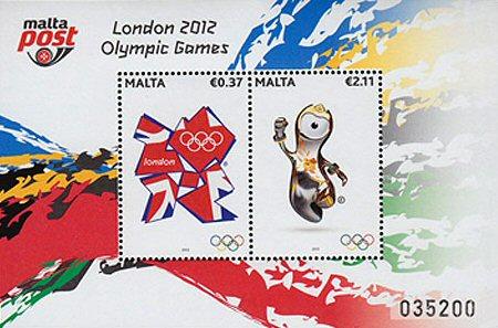 Foto Sello de Malta 52 Olimpiadas Londres 2012