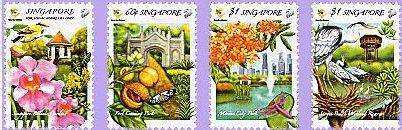 Foto Sello de Singapur 1208-1211 Jardines de Singapur