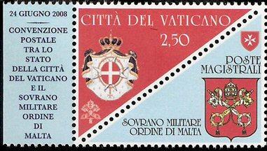 Foto Sello de Vaticano 1475 Orden de Malta y Vaticano