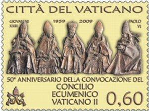 Foto Sello de Vaticano 1511 50 Aniv. Concilio Vaticano II