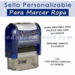 Foto sello para marcar ropa y libros