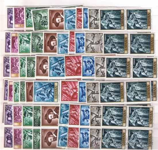 Foto sellos de españa nuevos n 1710 19 lote de 20 series al 50% de su